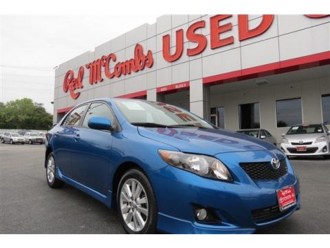 Blue Streak Metallic Toyota Corolla LE.  Click to enlarge.