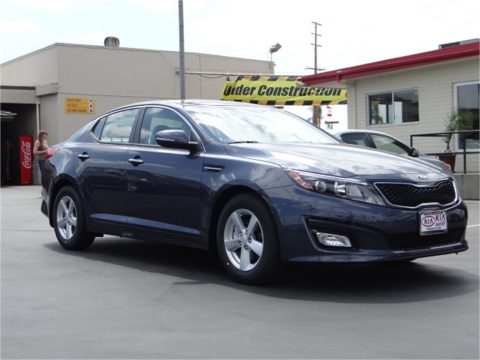 Smokey Blue Metallic Kia Optima LX.  Click to enlarge.