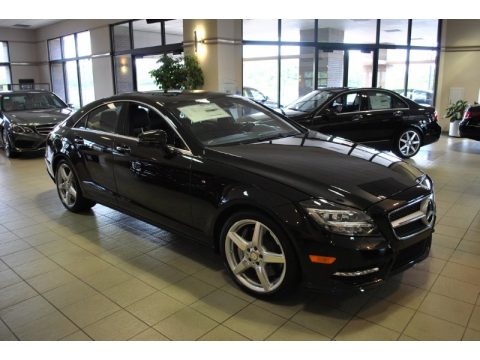 Obsidian Black Metallic Mercedes-Benz CLS 550 4Matic Coupe.  Click to enlarge.
