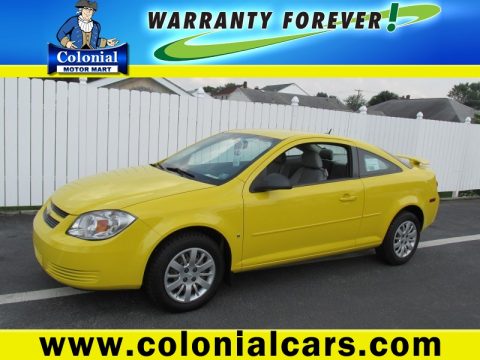 Rally Yellow Chevrolet Cobalt LS Coupe.  Click to enlarge.