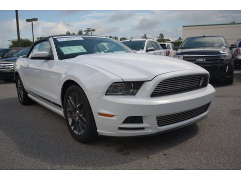 Oxford White Ford Mustang V6 Convertible.  Click to enlarge.