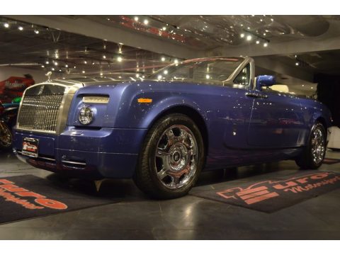 Metropolitan Blue Rolls-Royce Phantom Drophead Coupe .  Click to enlarge.