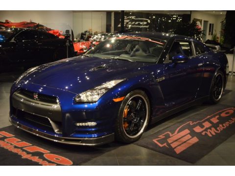 Deep Blue Pearl Nissan GT-R Track Edition.  Click to enlarge.