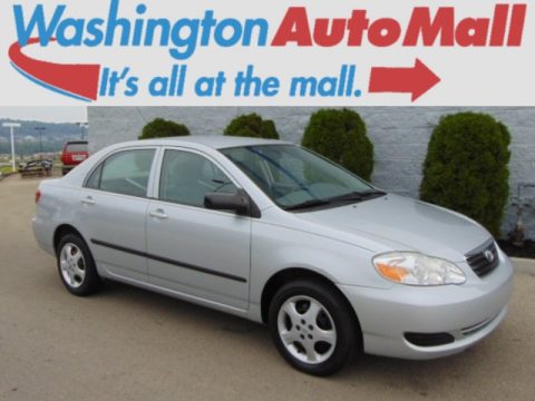 Silver Streak Mica Toyota Corolla CE.  Click to enlarge.