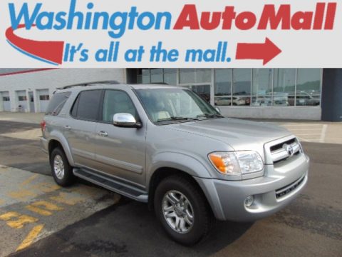 Silver Sky Metallic Toyota Sequoia Limited 4WD.  Click to enlarge.