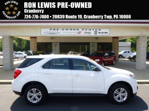 Summit White Chevrolet Equinox LS.  Click to enlarge.