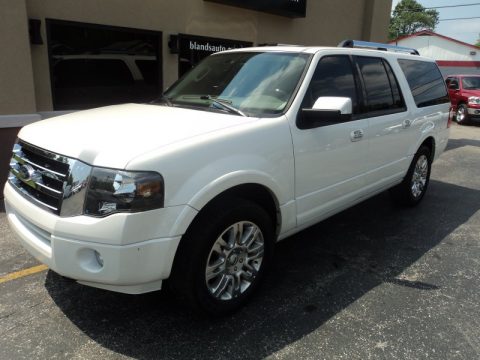 White Platinum Tri-Coat Ford Expedition EL Limited 4x4.  Click to enlarge.