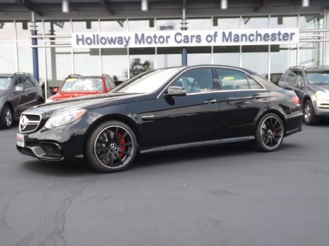 Black Mercedes-Benz E 63 AMG S-Model.  Click to enlarge.