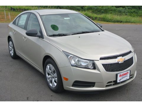 Champagne Silver Metallic Chevrolet Cruze LS.  Click to enlarge.
