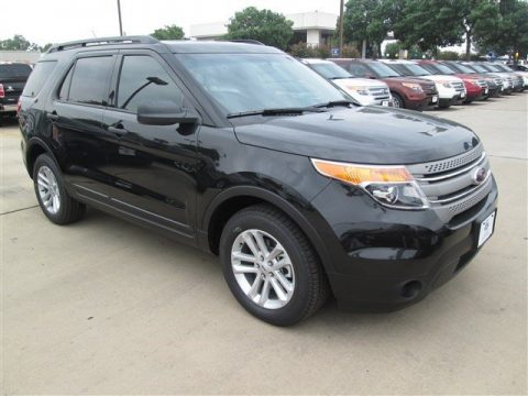 Tuxedo Black Ford Explorer FWD.  Click to enlarge.