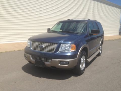 Medium Wedgewood Blue Metallic Ford Expedition Eddie Bauer 4x4.  Click to enlarge.