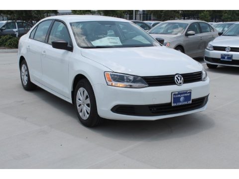 Pure White Volkswagen Jetta S Sedan.  Click to enlarge.