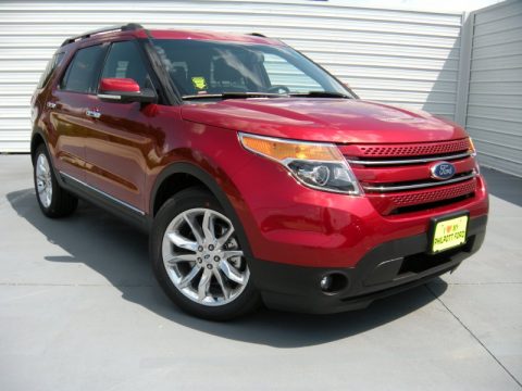 Ruby Red Ford Explorer Limited.  Click to enlarge.