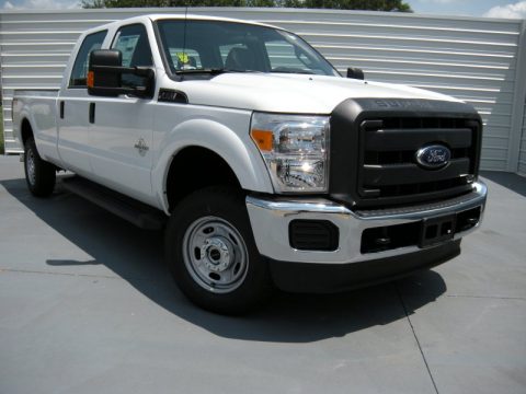 Oxford White Ford F250 Super Duty XL Crew Cab 4x4.  Click to enlarge.