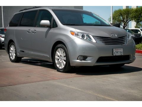 Silver Sky Metallic Toyota Sienna Limited.  Click to enlarge.