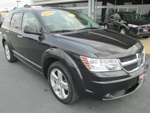 Brilliant Black Crystal Pearl Dodge Journey R/T AWD.  Click to enlarge.