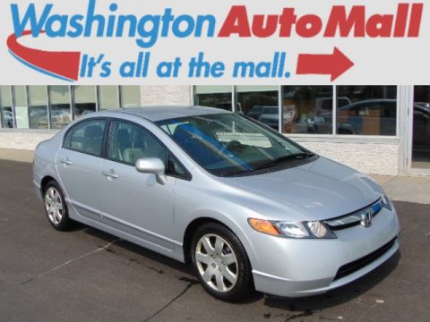 Alabaster Silver Metallic Honda Civic LX Sedan.  Click to enlarge.