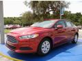 Front 3/4 View of 2014 Ford Fusion S #1