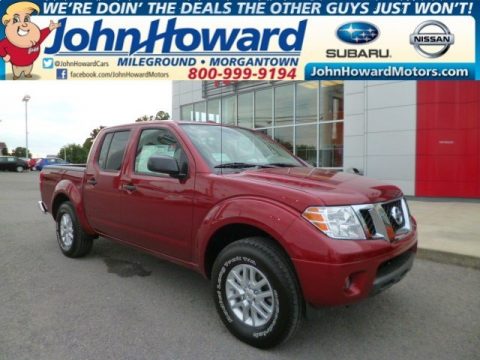 Cayenne Red Nissan Frontier SV Crew Cab 4x4.  Click to enlarge.