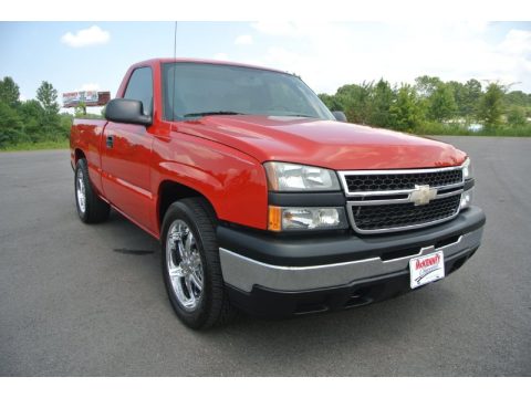 Victory Red Chevrolet Silverado 1500 Classic LS Regular Cab.  Click to enlarge.