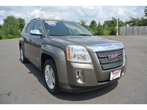 Mocha Steel Metallic GMC Terrain SLT AWD.  Click to enlarge.