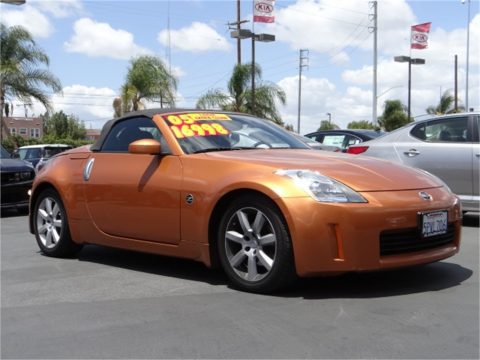 Le Mans Sunset Metallic Nissan 350Z Grand Touring Roadster.  Click to enlarge.
