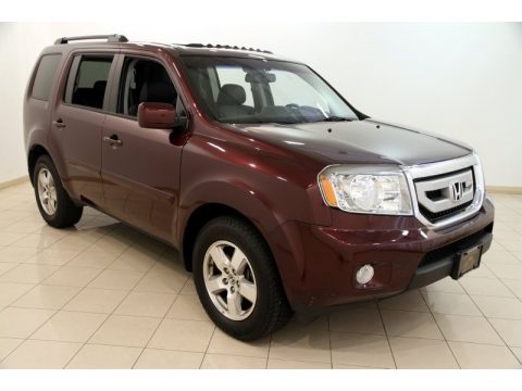 Dark Cherry Pearl Honda Pilot EX-L 4WD.  Click to enlarge.