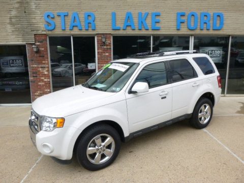 White Suede Ford Escape Limited V6 4WD.  Click to enlarge.