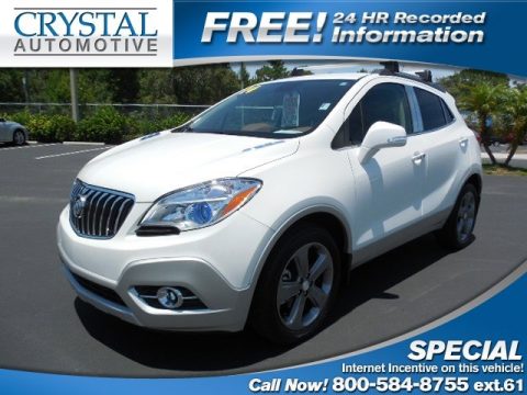 White Pearl Tricoat Buick Encore Leather.  Click to enlarge.