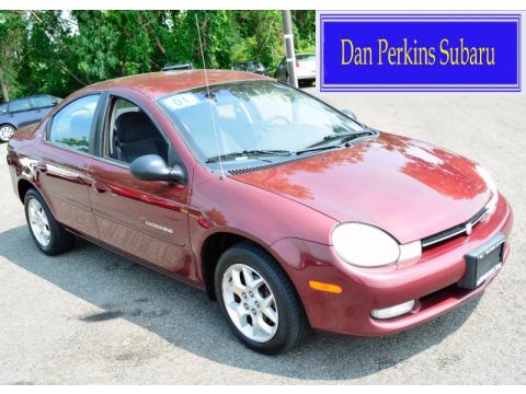 Salsa Red Pearl Dodge Neon SE.  Click to enlarge.
