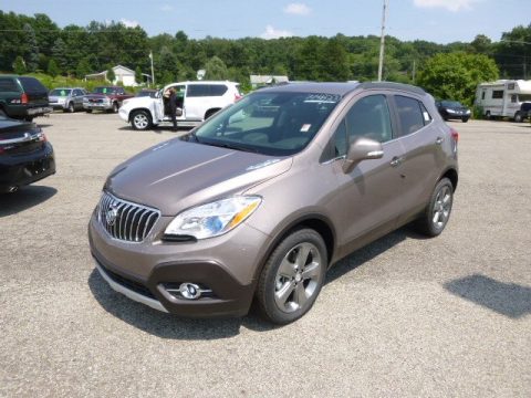 Deep Espresso Brown Metallic Buick Encore Leather.  Click to enlarge.