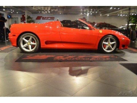 Rosso Corsa (Red) Ferrari 360 Spider F1.  Click to enlarge.