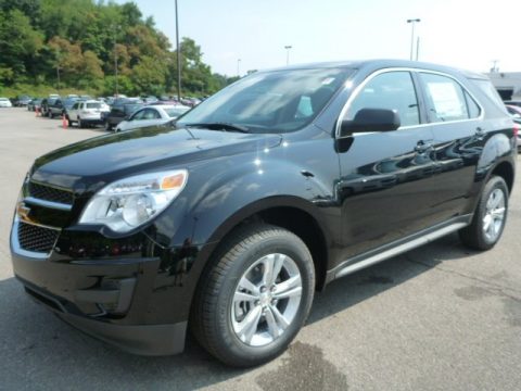 Black Chevrolet Equinox LS AWD.  Click to enlarge.
