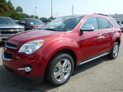 Crystal Red Tintcoat Chevrolet Equinox LT AWD.  Click to enlarge.