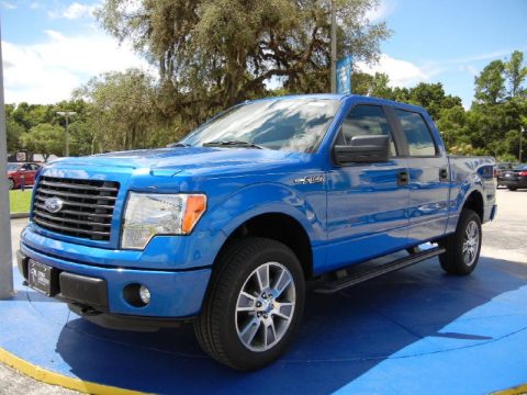 Blue Flame Ford F150 STX SuperCrew 4x4.  Click to enlarge.