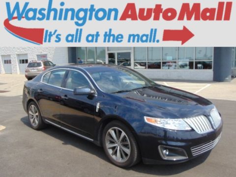 Dark Ink Blue Metallic Lincoln MKS AWD Sedan.  Click to enlarge.