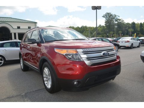 Ruby Red Metallic Ford Explorer XLT.  Click to enlarge.