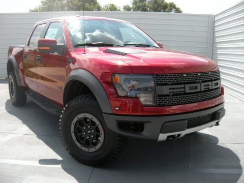 Ruby Red Ford F150 SVT Raptor SuperCrew 4x4.  Click to enlarge.