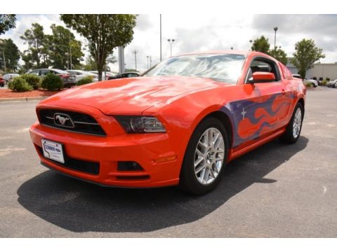 Race Red Ford Mustang V6 Premium Coupe.  Click to enlarge.
