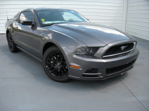 Sterling Gray Ford Mustang V6 Coupe.  Click to enlarge.