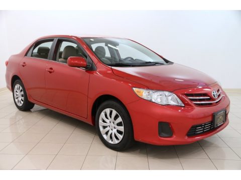 Barcelona Red Metallic Toyota Corolla LE.  Click to enlarge.