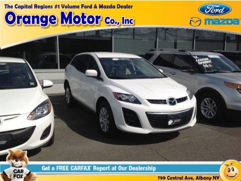 Crystal White Pearl Mica Mazda CX-7 i Sport.  Click to enlarge.