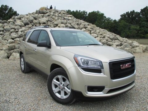 Champagne Silver Metallic GMC Acadia SLE.  Click to enlarge.