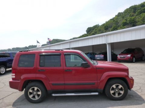 Red Rock Crystal Pearl Jeep Liberty Sport 4x4.  Click to enlarge.