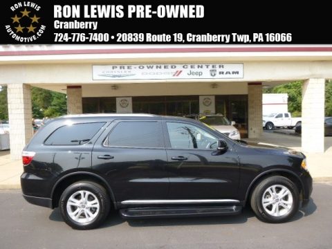 Brilliant Black Crystal Pearl Dodge Durango Crew AWD.  Click to enlarge.