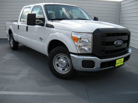Oxford White Ford F250 Super Duty XL Crew Cab.  Click to enlarge.