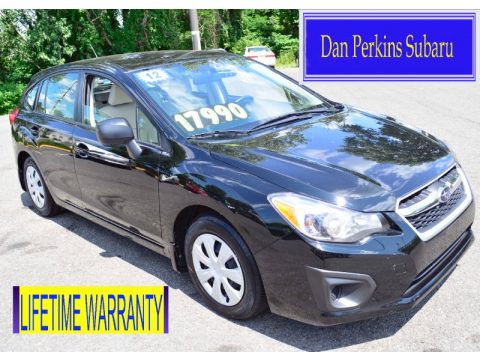 Obsidian Black Pearl Subaru Impreza 2.0i 5 Door.  Click to enlarge.