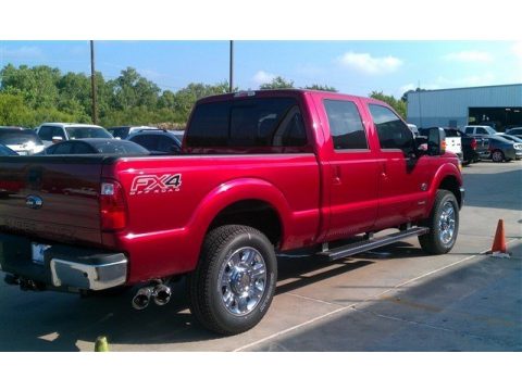 Ruby Red Ford F250 Super Duty King Ranch Crew Cab 4x4.  Click to enlarge.