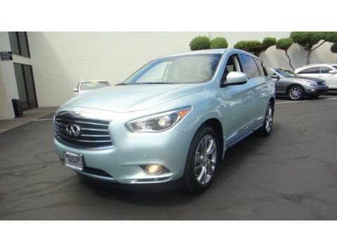 Glacial Silver Infiniti QX60 Hybrid AWD.  Click to enlarge.