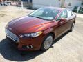 Front 3/4 View of 2015 Ford Fusion SE #4